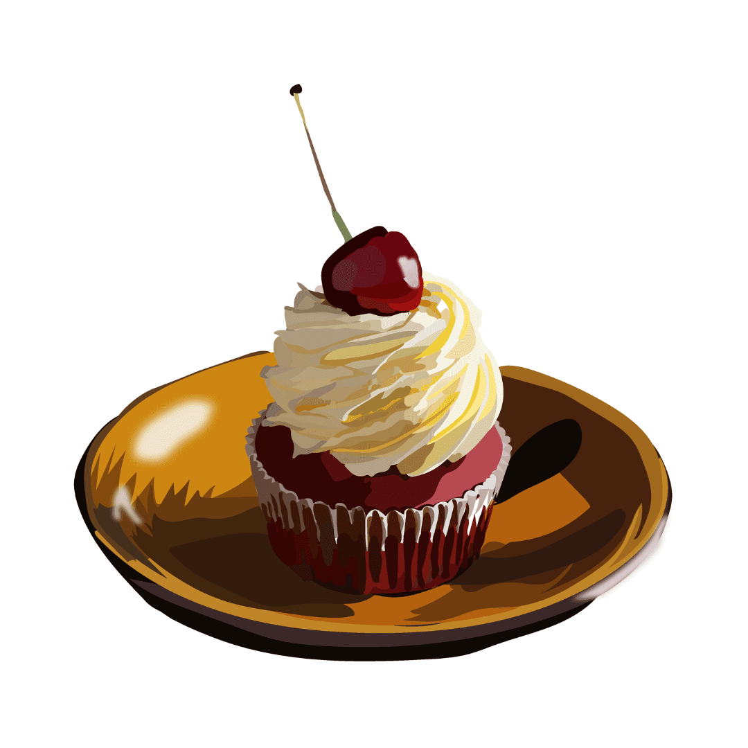 vector food cupcake