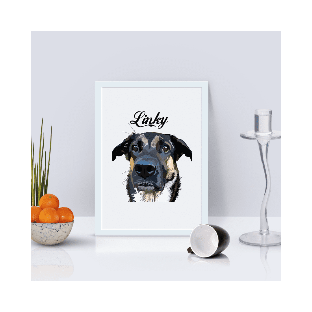 vector dog art