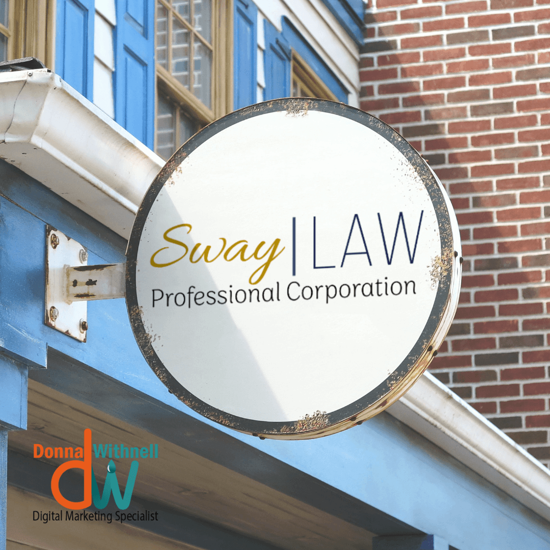 sway law logo branding design