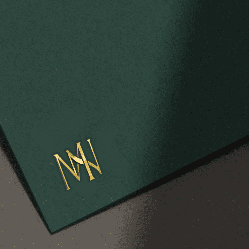 corporate monogram file folder