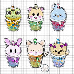 Kawaii Household Pet Stickers